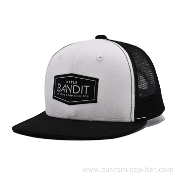 Kids Six-panel Flat Bill Trucker Cap